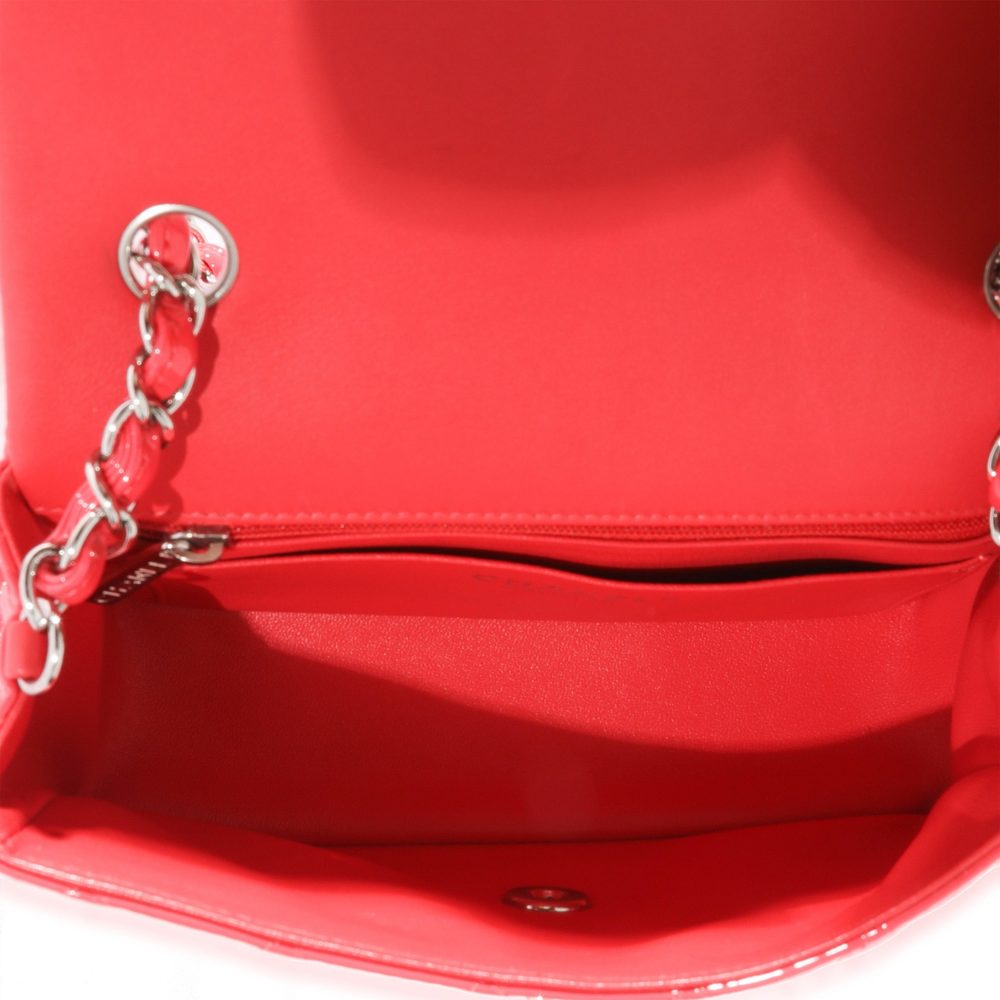 Chanel Pink Patent Rectangular Mini Flap - Picture 7 of 7